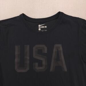 Nike Casual Crew Neck Graphic Short Sleeve T Shirt Mens Size Large L Black